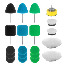 20Pcs Buffing Polishing Pads, Car Detail Small Area Polishing Pads, Wear-Resistant Sponge Wool Polisher Pads Car