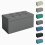 MCC Foldable Storage Ottoman Bench with Lid, Large Storage Chest Footstool for Space Saving Seating & Storage Solution, 76 × 38 × 38 cm DARK GREY 1