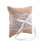 Vintage Jute Rustic Wedding Ring Pillow 6 inch x 6 inch 1