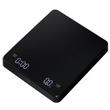 Digital KöKsvåG med Timer, Laddningsbar BäRbar KaffevåG 3Kg/0,1G HöG Noggrannhet, 3 Enheter, Tara, Automatisk AvstäNgning