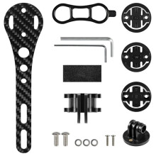 Lightweigt Carbon Fiber Bike Speedometer Mount Multifunctional Road Bicycle Light Holder Universal MTB Mount