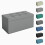 MCC Foldable Storage Ottoman Bench with Lid, Large Storage Chest, Space Saving Seating & Storage Solution, 76 × 38 × 38 cm LIGHT GREY 1