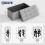MCC Foldable Storage Ottoman Bench with Lid, Large Storage Chest, Space Saving Seating & Storage Solution, 76 × 38 × 38 cm LIGHT GREY 3