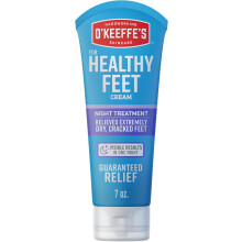 O'Keeffe's for Healthy Feet Night Treatment Foot Cream - 7 oz Tube (1 Pack) - Guaranteed Overnight Relief for Extremely Cracked, Dry Feet
