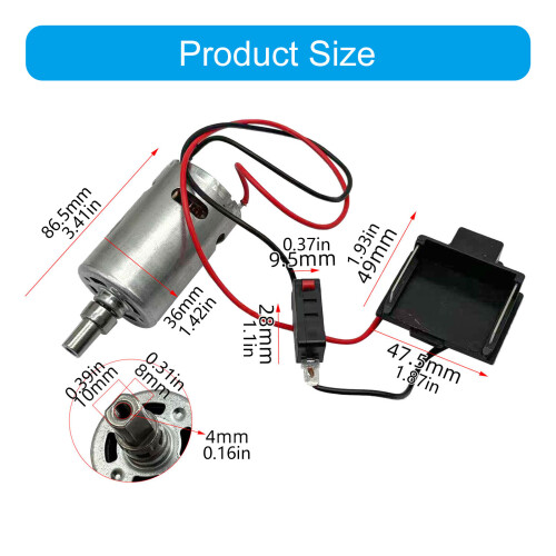 High Performances 21V Blower Motor Assembly With Plugs Switching 2