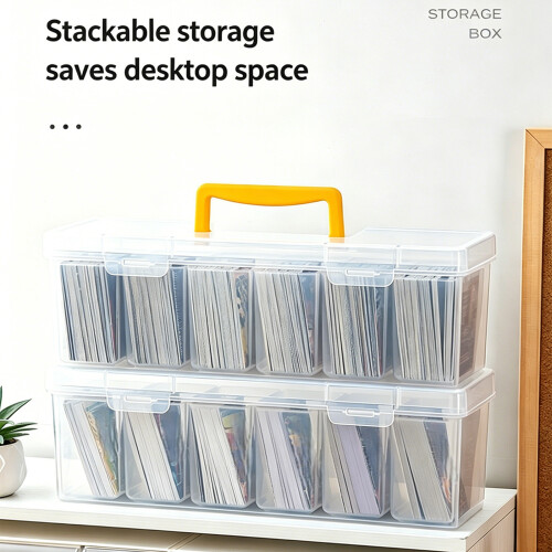 2 Items Strong half Clear Safekeeping Bin For Game And-Black 1