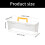 2 Items Strong half Clear Safekeeping Bin For Game And-Black 3