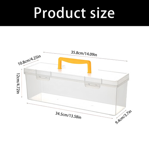 2 Items Strong half Clear Safekeeping Bin For Game And-Black 2