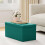 MCC Foldable Storage Ottoman Bench with Lid, Large Storage Chest, Space Saving Seating & Storage Solution, 76 × 38 × 38 cm, GREEN 2