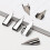 10Pcs Metal Fountain Pen Replacement Tip-Dark tip 0.38 5