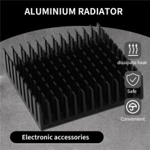 2 x schwarz Aluminium Kuehler Kuehlkoerper Heatsink 40 x 40 mm x11mm