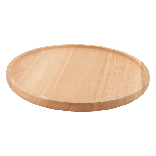 Elegant Rubber Wood Pizza Tray 1