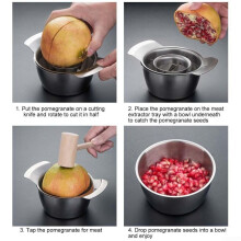 Ensemble D'Outils D'Épluchage de Grenade, Kit Pratique D'Épluchage de Grenade en Acier Inoxydable, Profitez des Fruits Sans Effort