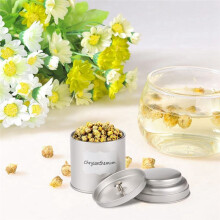 12Pcs Tea Tins Canister with Airtight Double Lids, Tin Can Box and Small Round Kitchen Canisters for Tea (Silver)