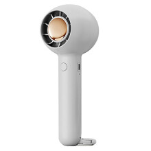 Portable Fan, Small Handheld Fan with USB Rechargeable Battery, Personal Hand Fan for Indoor Outdoor White