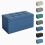 MCC Foldable Storage Ottoman Bench with Lid, Large Storage Chest, Space Saving Seating & Storage Solution, 76 × 38 × 38 cm, BLUE 1