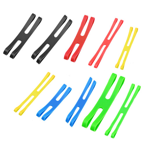 Outdoor Camping Tableware Storage Strap Elastic-Red Short 1
