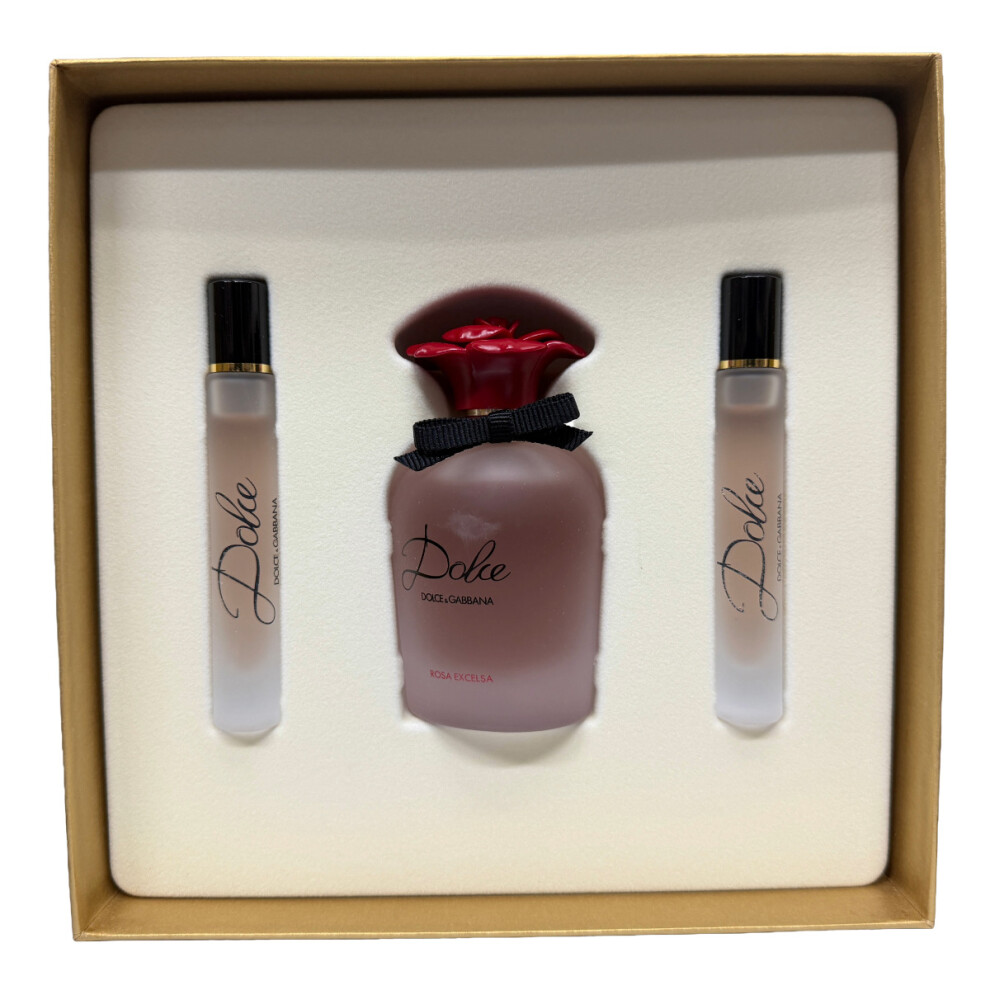 Dolce & Gabbana Dolce Rosa Excelsa 75Ml Edp Spray 3 Piece Gift Set