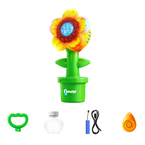 Flower Shape Bubble Dispensing Guns for-Remote control versi