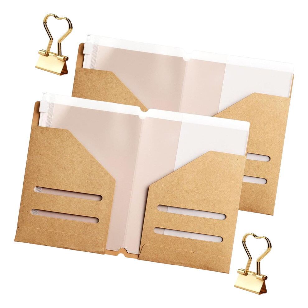 6Pcs Kraft Paper Document Holders Perfect For Travel Journaling 7751001530845