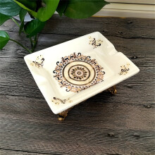 (French Festival) Vintage Ceramic Soap Dish, European Style Soap Holder, Bathroom Soap Tray for Laundry