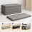 MCC Foldable Storage Ottoman Bench with Lid, Large Storage Chest, Space Saving Seating & Storage Solution, 76 × 38 × 38 cm, BEIGE 6