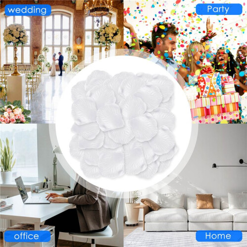 500 Rose petals  scattered white decoration Wedding Party 1