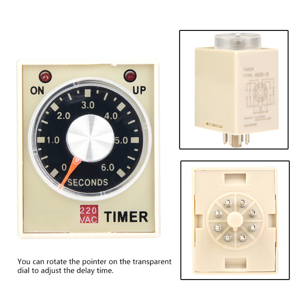 220V AH3-3 On Delay Timer Relay