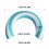 Semicircle Float Swimming Pool Hoop Swim Float Inflatable-Blue 5