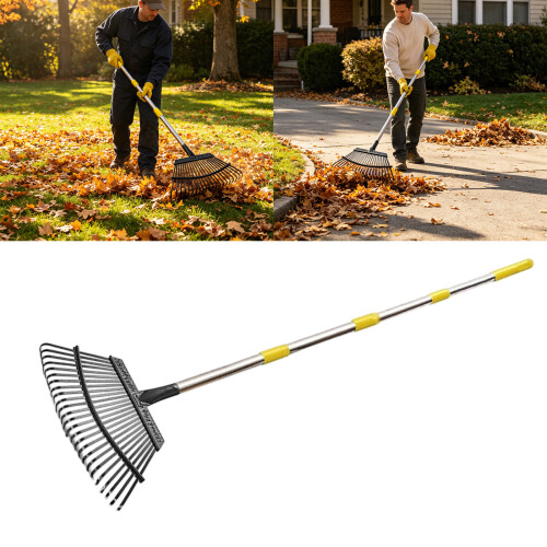 Professional Design Expandable Metal Rakes with Ergonomic Handle 1