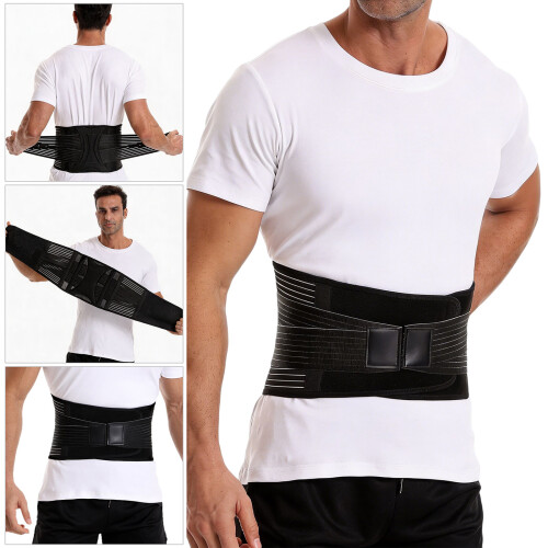 Lumbar Support Belt Ergonomic Back Brace with Steel-M 2