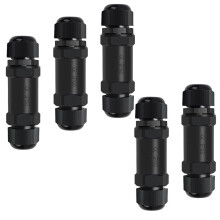 Waterproof RJ45 Coupler, IP68 Shielded Gigabit Ethernet PoE Female to Female for Network LAN