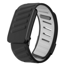 Sport Flex Handledsband Soft Touch Svetttätt Ersättningsband Kompatibelt för 4.0 Sport Band Svart & Ljusgrå