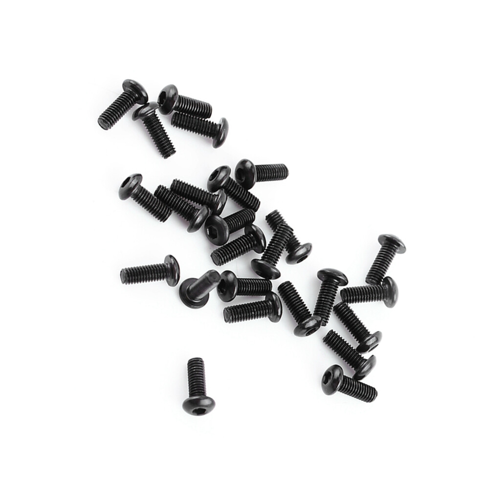 M3 Hex Socket Screws & Nuts 250Pcs Black