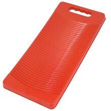 Plastic Rectangle Washboard Wash Clothes Board 50cm long red, green,  random