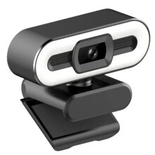 Bärbar Full HD-Webbkamera PC Laptop Autofokus Webbkamera för Livestreaming och Möten med Mikrofon och Fyllnadsljus 4K
