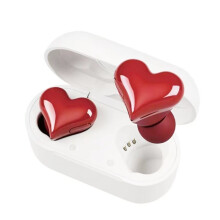 Nouveaux Écouteurs Sans Fil en Forme de Cœur - Écouteurs Intra-Auriculaires de Haute Qualité - Cadeau Idéal pour la Saint-Valentin