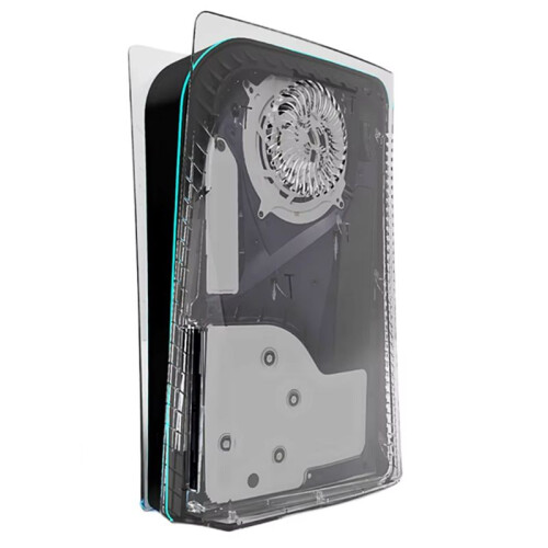 Transparent Cooling Vent Shell Hard Plastic Replacement Plate Case Cover for PS5 Disc Edition Gaming Console