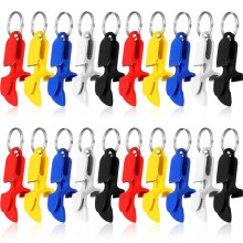 20 Pcs Beer Tool Beer Keychain Bottle Opener Beer Keychain Can Tab Opener for Party Favors Wedding Events Drinking Gift