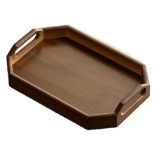Chinese Retro Bamboo and Wood Storage Tray Light Luxury Bamboo Dry Brewed Tea Living Room Fruit Plate Commercial Wood Small