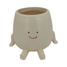 Smile Face Planter Pot Funny Plant Pot for Indoor Outdoor Plants Cute Planters Decorative Unique Face Flower Pot A