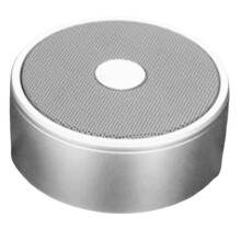 Trådlös Laddning -Högtalare Metallmaterial Högtalare, Stereo Dual Pairing Portable Dual TWS System Silver