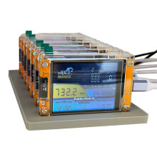 7X 735KH/S NMMinerNerdMiner+7 Slots Base Upgraded Bitcoin Crypto Solo Lottery Miner 2.8 Inch  Display Miner