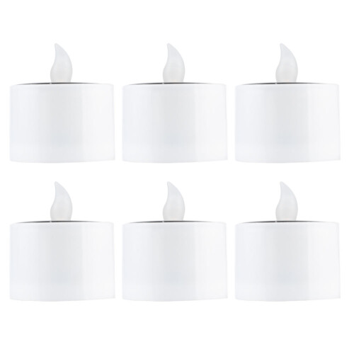 Decorative Solar Candle Lights 6pk Yellow