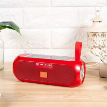 Solcellsradio FM-Radio MP3-Spelare Utomhus Trådlös  V4.2 Högtalare Ljudlåda Musik Subwoofer Bas Aux HiFi Stereo Blå