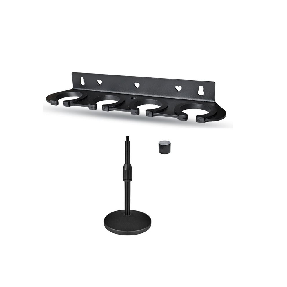 Multi Microphone Holder To 4 Mics Portable Microphone Storage Stand Mic Stand Tray For Handheld Dynamic Wireless Mics 4712058221066
