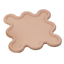 Rubber Coaster Heat Resistant Cup Mat Brown
