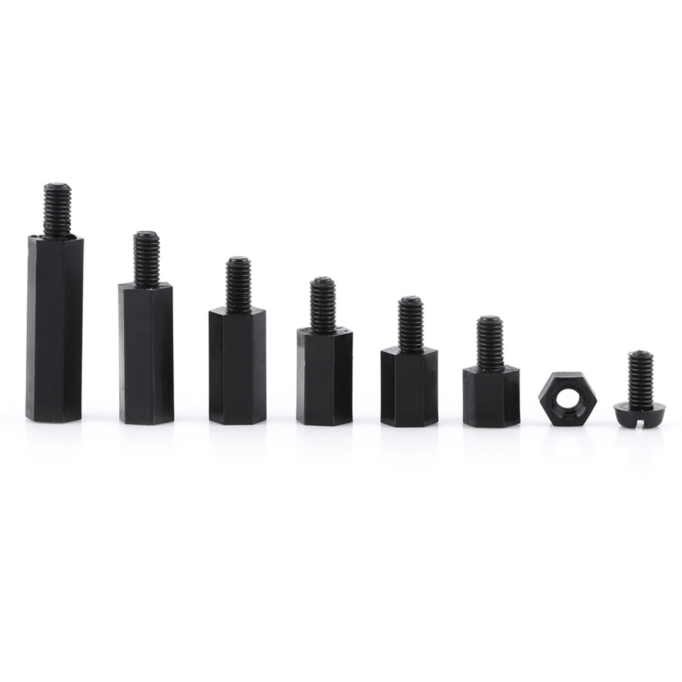 250Pcs PA66 Nylon M3 Standoff Spacer
