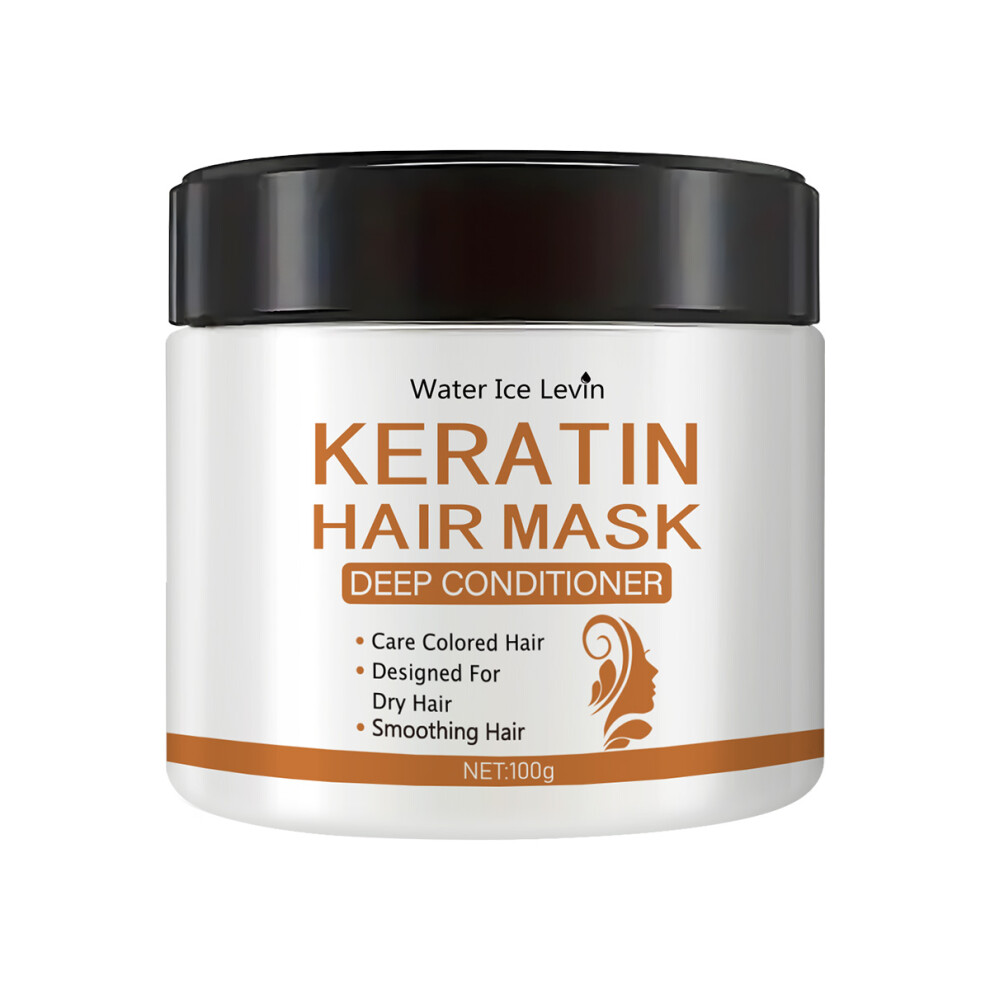 (100g) Magical Keratin Hair Mask 5 Seconds Fast Repair Damaged Frizzy Hair Soft Smooth Shiny Straightening Deep Moisturizing Hair Care