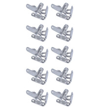 40Pcs 5Mm 304 Acero Inoxidable Almohadilla Oblonga Ojo Placa Grapa Anillo Gancho